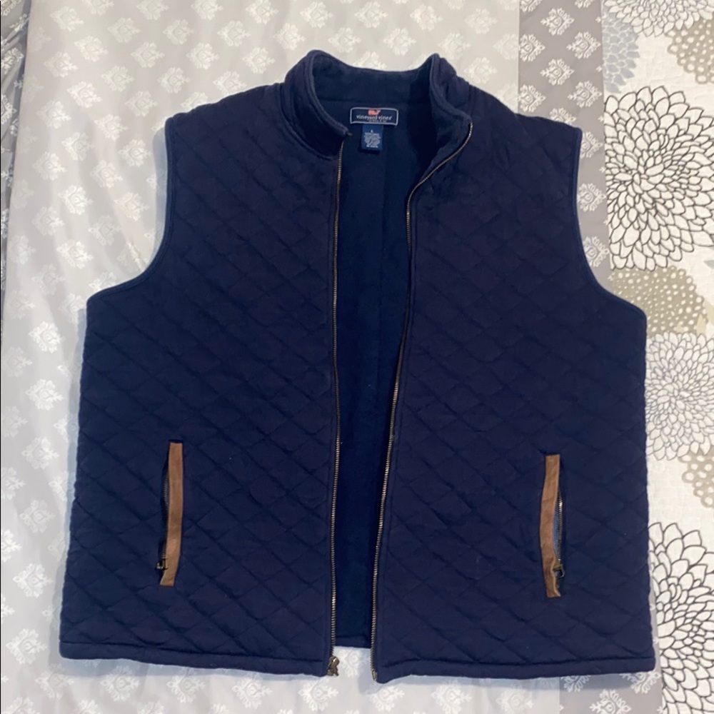 Unisex Navy Quilted Vest